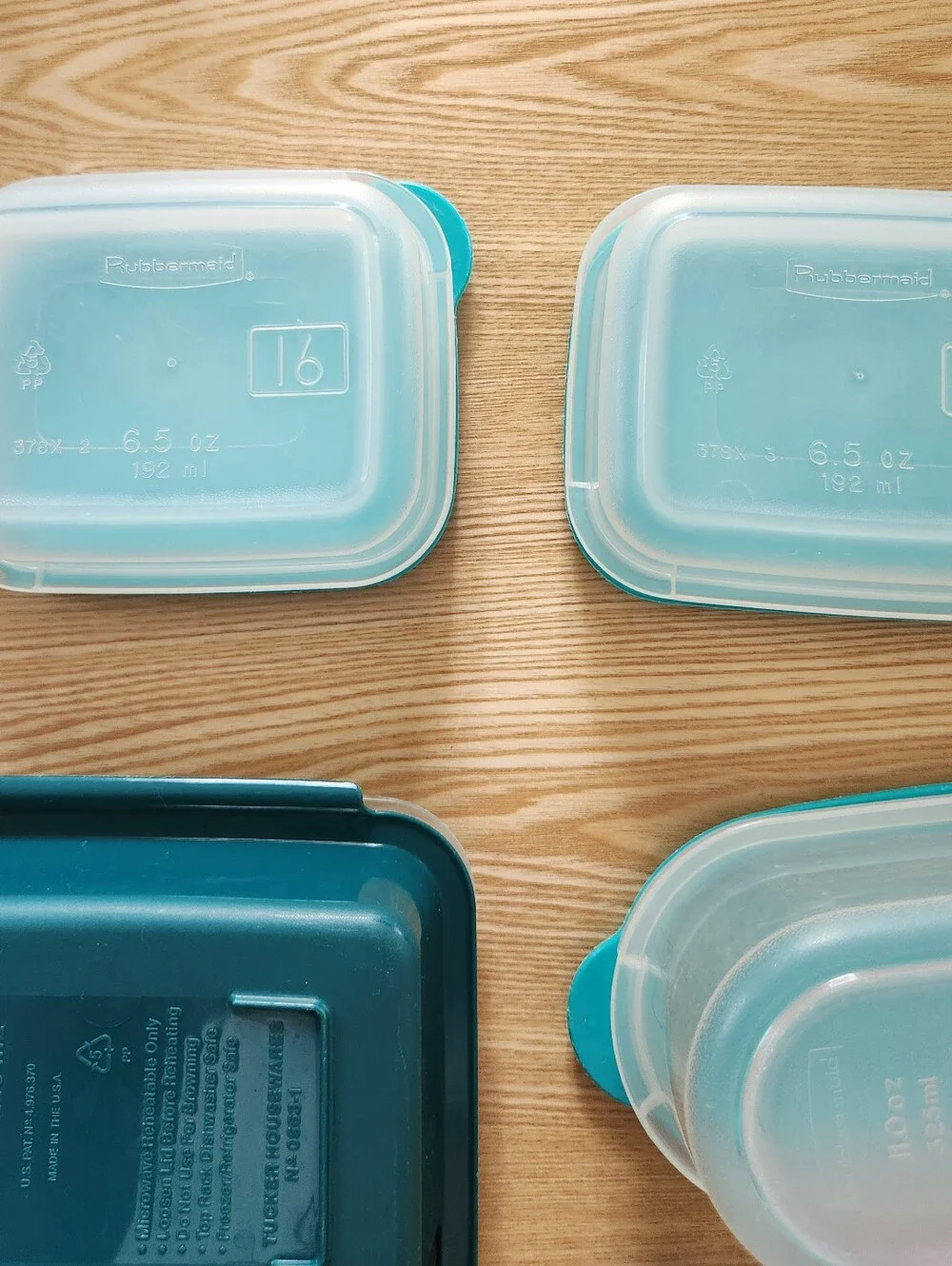 Vintage Rubbermaid And Tucker Storage Containers
